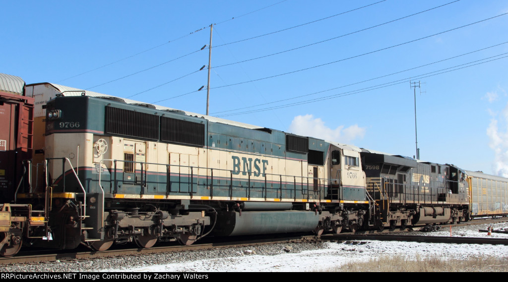 NS 7598 BNSF 9766